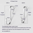thumbnail image 2 of SZTXJ S-shaped stainless steel S hooks, set of 20 for the bathroom and kitchen, 2 of 4
