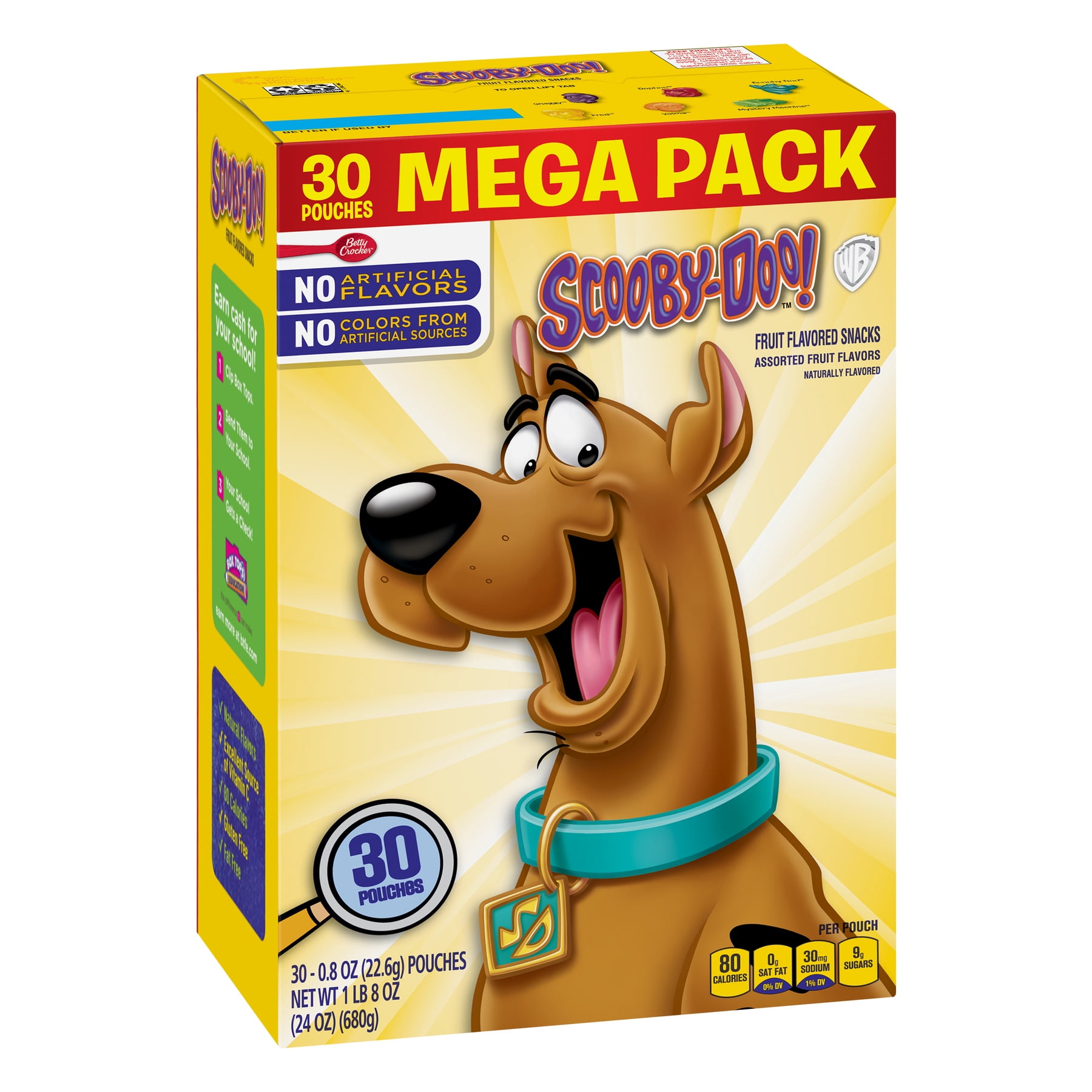 Scooby Doo Fruit Snacks Mega Pack 30 Ct 0 8 Oz Walmart Inventory