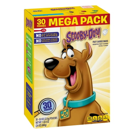 Fruit Snacks Scooby Doo Snacks Mega Pack 30 Pouches 0.8 oz Each