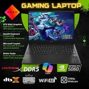 HP OMEN 16 Gaming Laptop, 144Hz 1920 x 1200 Display, Ryzen 9 8940HX, GeForce RTX 5060, RGB Backlit Keyboard, 1080p Webcam, WiFi 6E, Windows 11 Home, Black(32GB DDR5 RAM | 1TB SSD)