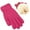 Hot Pink, variant on Cethrio Kids Girls Knitted Gloves, Stretchy Snow Thermal School Winter Mittens Hot Pink Size 6-13 T