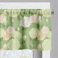 thumbnail image 5 of Ambesonne Rose Valance & Curtain, Pastel Abstract Blossoms, 55"x45", Pistachio Green White, 5 of 7