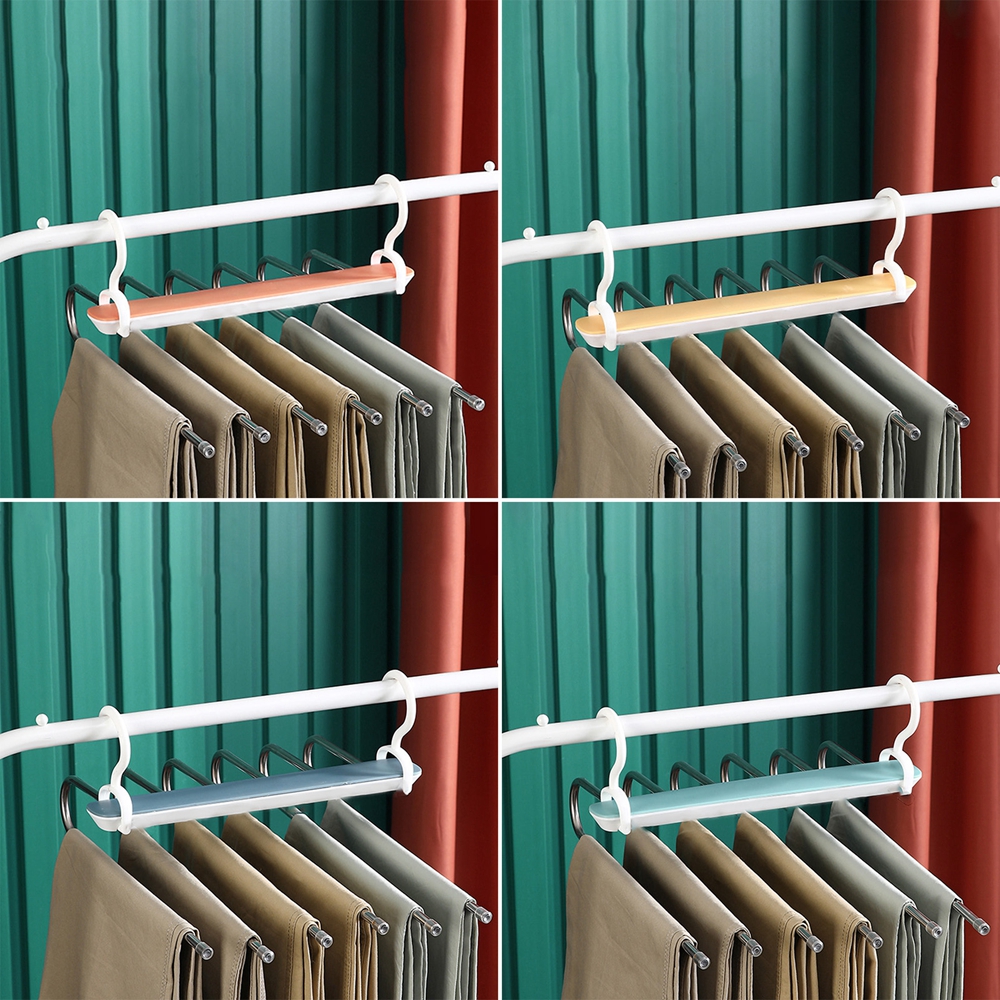 Magic Pants Hangers Space Saving for Closet Multiple Layers Rack