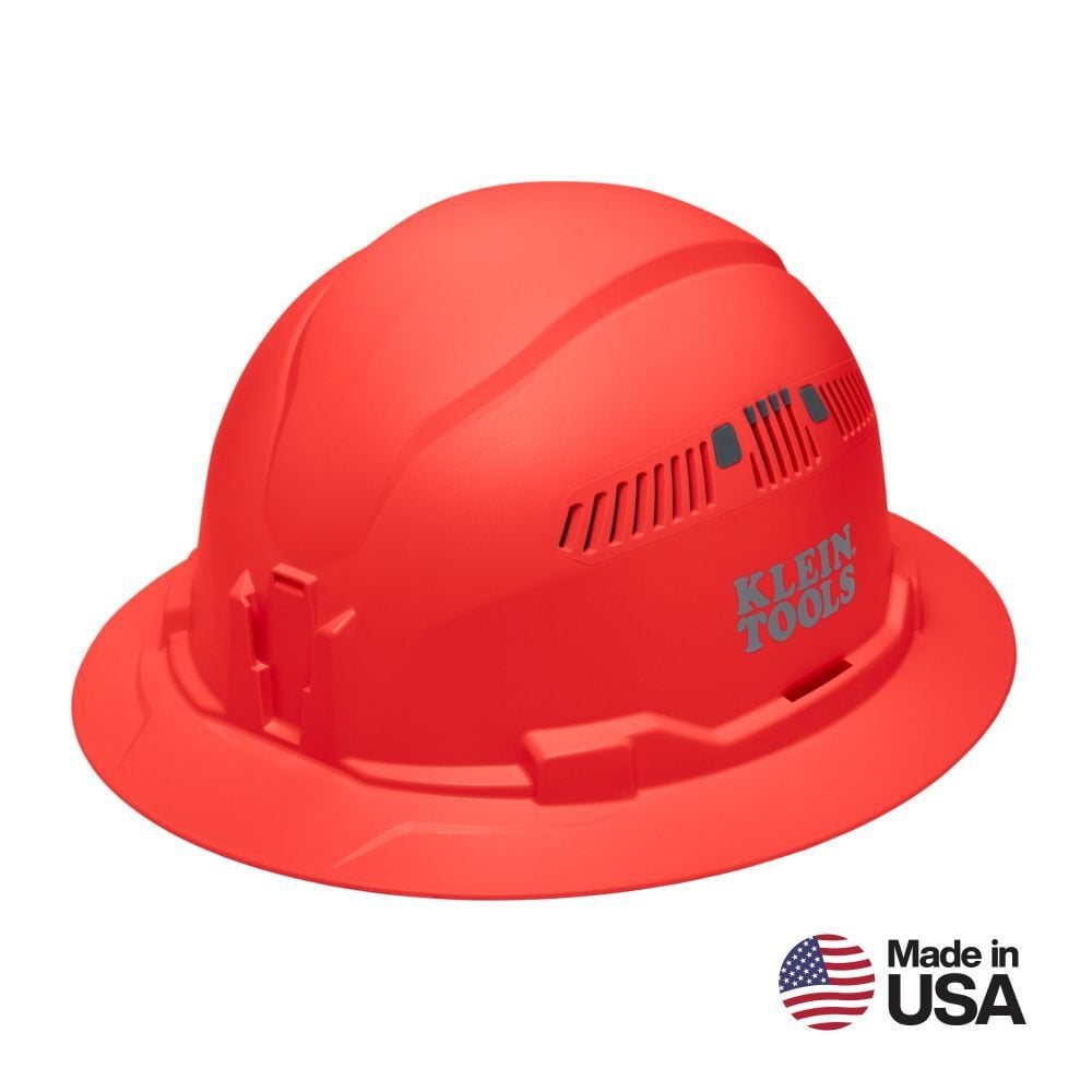 Klein Tools Full Brim Style Vented Hard Hat Orange