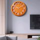 thumbnail image 5 of Reloj de pared silencioso de cuarzo for el hogar, sala de estar, reloj de pared redondo naranja simple, adecuado for sala de estar, estudio, oficina, 5 of 5