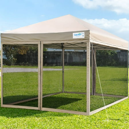 ez 8x8 quictent 10x10 netting screened