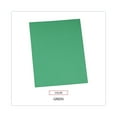 thumbnail image 6 of Universal Two-Pocket Portfolios with Tang Fasteners, 0.5" Capacity, 11 x 8.5, Green, 25/Box, 6 of 8