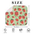 thumbnail image 3 of Pink Strawberry Coffee Mat – Ultra Absorbent Microfiber Spill Mat with Sweet Strawberry Cake and Watercolor Fruit Designs, Fast Drying Dish Drying Pad for Café Use, 3 of 6