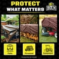 thumbnail image 6 of BOEN Ultra Heavy-Duty Tarp, 6 ft x 20 ft, 16 Mil Thick, Brown, Waterproof, 6 of 8