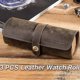 thumbnail image 3 of S 3 Slot Watch Roll Display Stora Box,retro Cow Travel Watch Case ,wrist Jewelry P, 3 of 5
