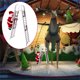 thumbnail image 4 of Decoraciones de Halloween, adornos de Halloween, regalos de Halloween, decoración navideña LED, Papá Noel, juguetes colgantes para escalar, una escalera, 4 of 9