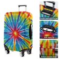 thumbnail image 5 of Colorful Rainbow Tie Dye Spiral Pattern Luggage Cover Fashion Suitcase Cover Baggage Covers Fit 25-28 Inch Luggage (Go Travel), 5 of 5