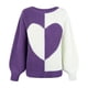 thumbnail image 5 of Suéteres Para Mujer Otoño Invierno Suéter de Punto Manga Larga Cuello Redondo Sólido Amor Estampado Manga Larga Suéter Informal Top Odeerbi  ODB175524, 5 of 8