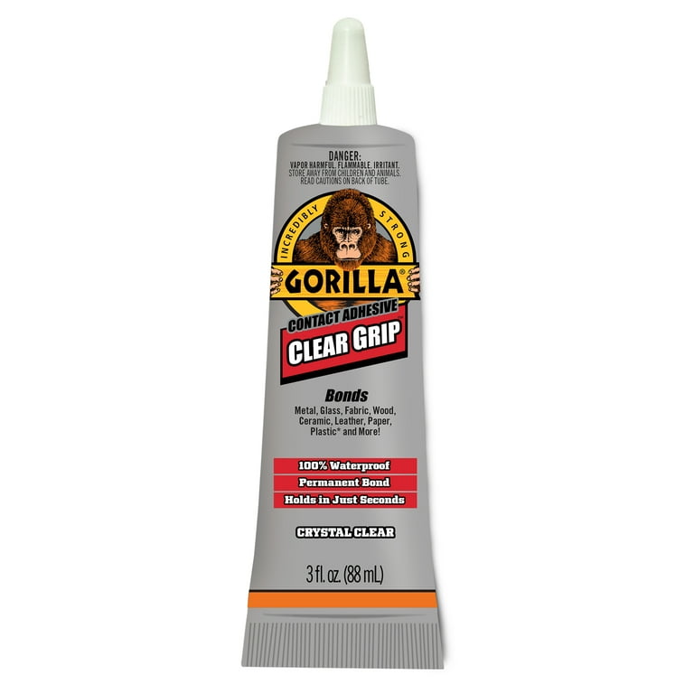 Gorilla Glue Clear Grip Contact Adhesive - 3 fl oz - Indoor