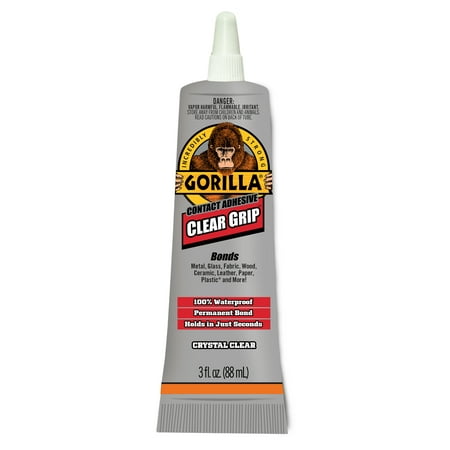 Gorilla Clear Grip Contact Adhesive, 3 Oz.