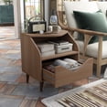 thumbnail image 5 of Furniture of America Barr 1-Drawer and 1-Shelf Wood Teen Nightstand with Angled Legs, Walnut, 5 of 10