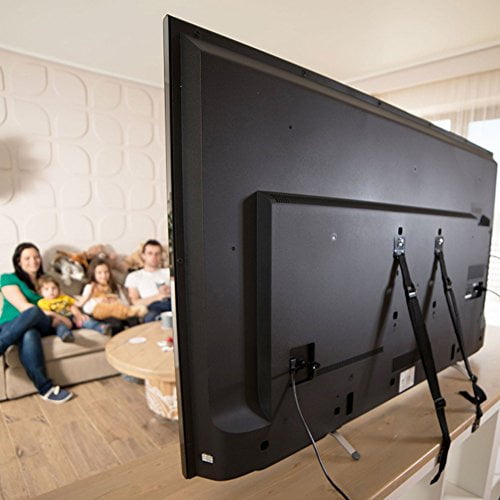 DB Baby Safety Metal TV Straps Furniture Anti-Tip Straps Heavy Duty Strap All Flat Screen TV/Furniture 2 Pack ( cabinet-safety-locks OR cabinet-safety-straps )