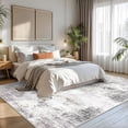 thumbnail image 2 of iOhouze Washable Rugs 8x10 for Living Room Modern Abstract Machine Washable Indoor Rugs Soft Carpet Rugs Non Slip Rug for Bedroom Dining Room Office Playroom, Ash Grey/Beige, 2 of 9