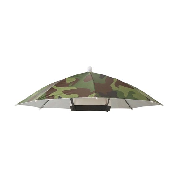 Hands Free Head Umbrella Hat UV Protective Sun Rain Cap for Fishing Gardening Camping Outdoor Work