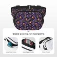 thumbnail image 5 of Kdxio Lavender Flowers Crossbody Double Layer Waist Bag Belt Bag for Unisex Fanny Pack Fashion Waist Packs for Hiking Running Shopping Traveling, 5 of 9
