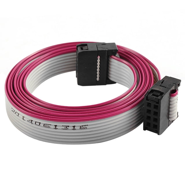 FC-8P IDC 8Pin F/F Cable de extensión de datos para disco duro, cable plano de cinta, conector de 100 cm de largo para placa base