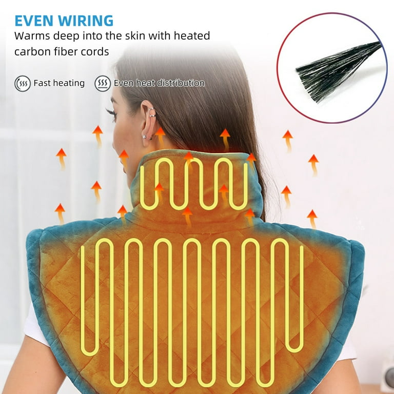 Heated Shoulder Wrap With Massage, Electric Shoulder Heating Pad Massager  [free Shipping]