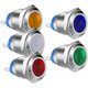 thumbnail image 1 of 5 piezas 12 V-24 V CC 12 mm Luz indicadora LED Luz indicadora impermeable de acero inoxidable (5 colores), 1 of 5