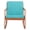 Natural/Aqua, variant on SAFAVIEH Vernon Outdoor Patio Rocking Chair, Natural/Red