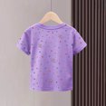 thumbnail image 7 of WAVSUF Kids Graphic T-Shirt Cotton Comfort Short Sleeve Crew Neck Summer Trendy Cute Tee Purple Size 7-8, 7 of 7