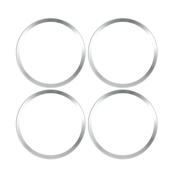 4pcs 63mm Silver Tone Car Wheel Center Cap Hub Rings Decor for Volkswagen Polo Tiguan Passat Golf Jetta for Honda Civic