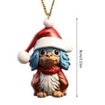 Christmas Cartoon Dog Pendant Flat Printing Christmas Tree Hanging