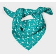 thumbnail image 3 of Bimba Green Shell & Whale Fish Ocean Pure Silk Printed Head Bandanas Summer Neck Wrap Scarf 40 x 40 Inches, 3 of 6