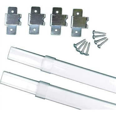 TWO Kirsch FLAT SASH RODS for Top & Bottom Doors & Sidelights 18" - 28"