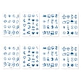 thumbnail image 1 of Mini tatuajes temporales falsos para dedos: diseños sencillos y pequeños, 8 hojas, 1 of 6
