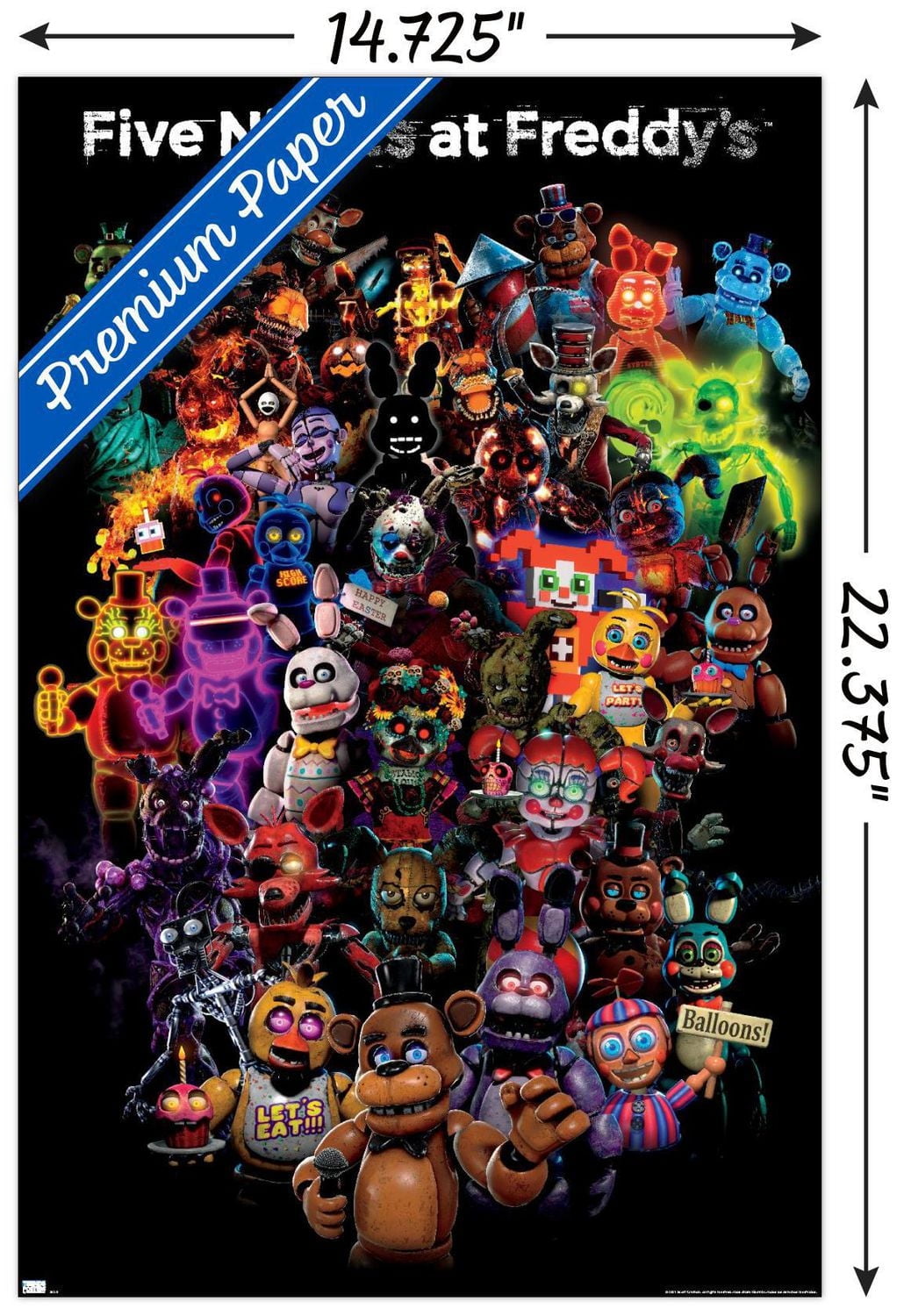 Five Nights at Freddy's: Special Delivery - Collage Wall Poster