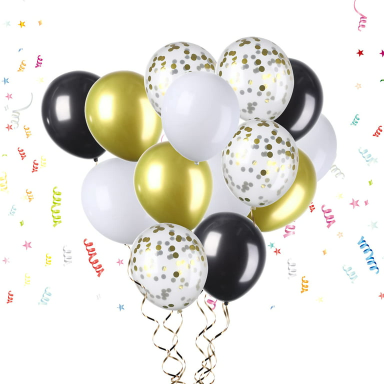 41pcs/set Gold Birthday Party Decorations,Happy Birthday Banner,Gold White  Birthday Decorations Supplies Balloons