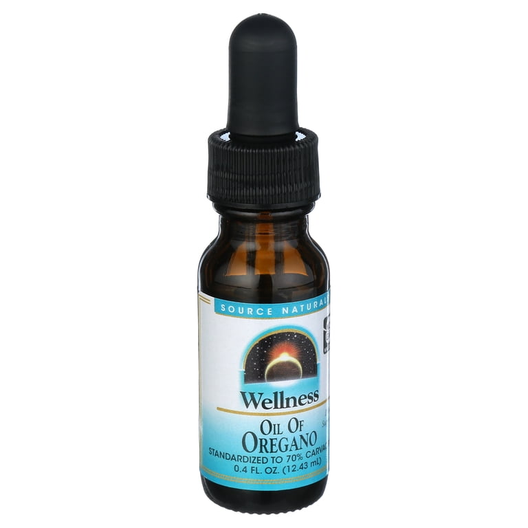 Source Naturals Wellness Oil of Oregano Liquid Drops, 0.4 Fl Oz