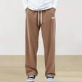 thumbnail image 6 of Unisex Solid Color Drawstring Track Pants Cozy Corduroy Straight Leg Loungewear Leggings Flare Women's Pants Suit Casual Business Casual Dress Pants for Women Dress Pants for Women Business Casual, 6 of 8