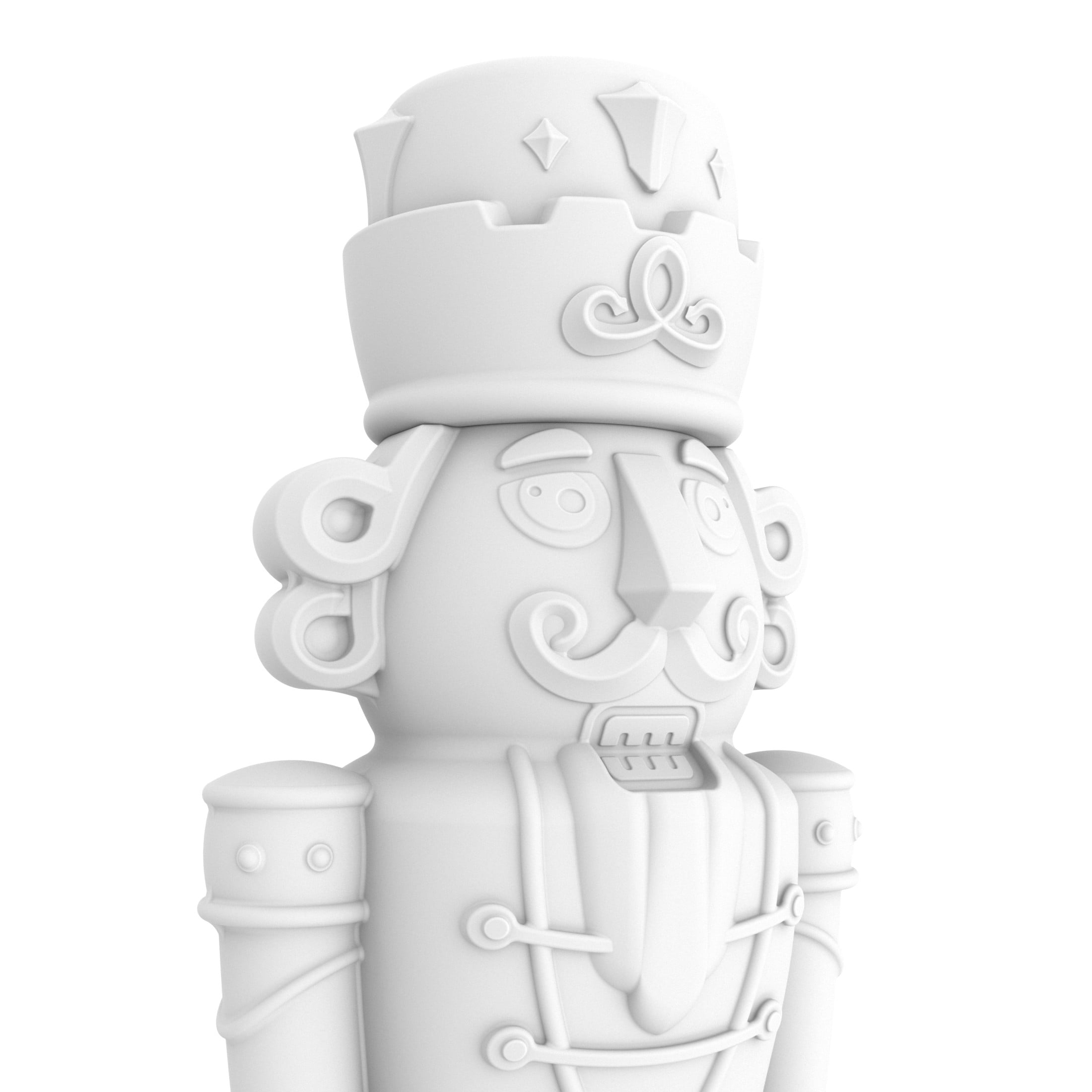 Step2 Giant Decorative Nutcracker Prince with Paintable, Indoor/Outdoor Finish, 21” x 72”