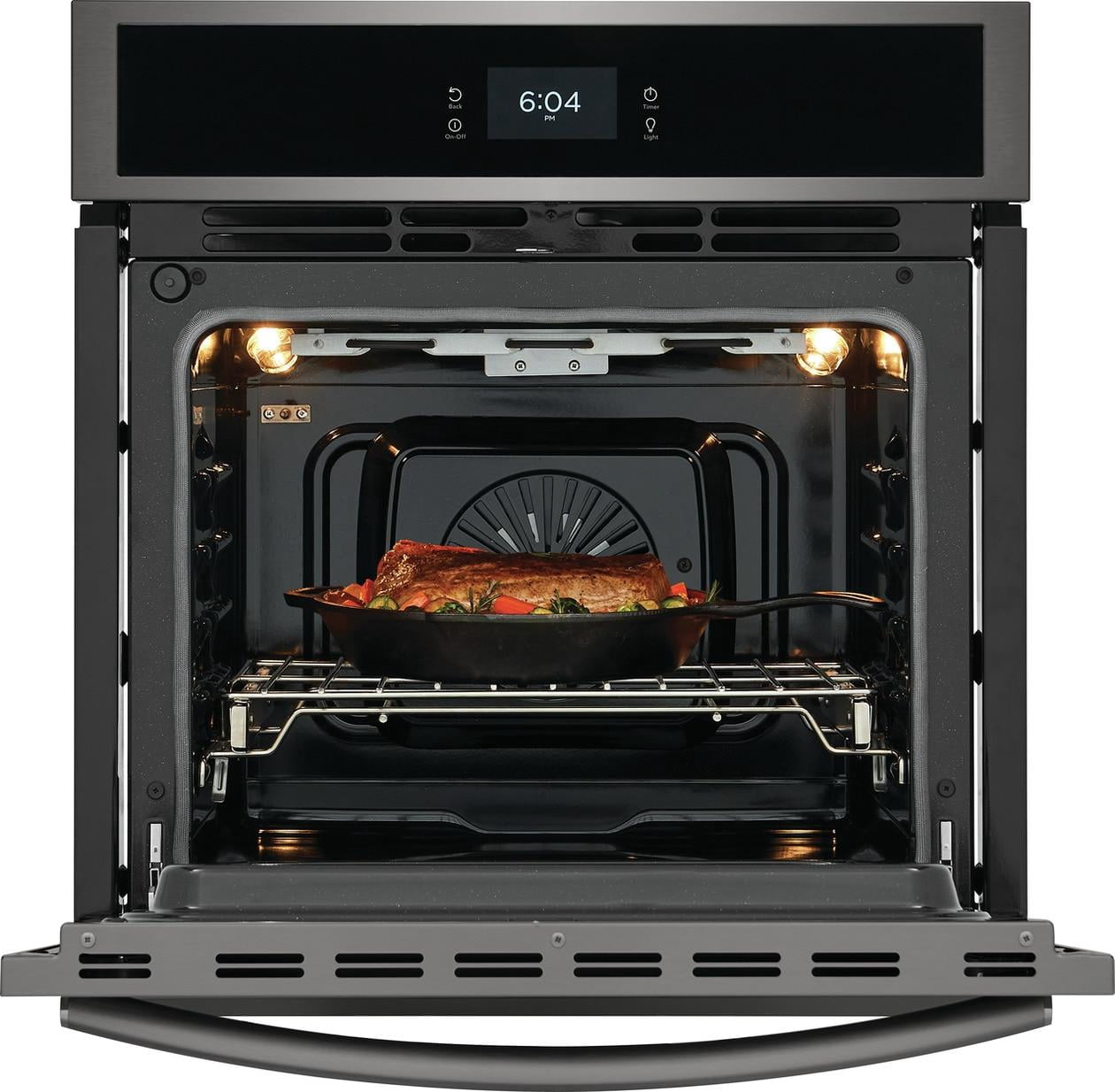 Frigidaire Gallery GCWS2767AD 27 inch Black Stainless Single Electric Wall Oven with Total Convection