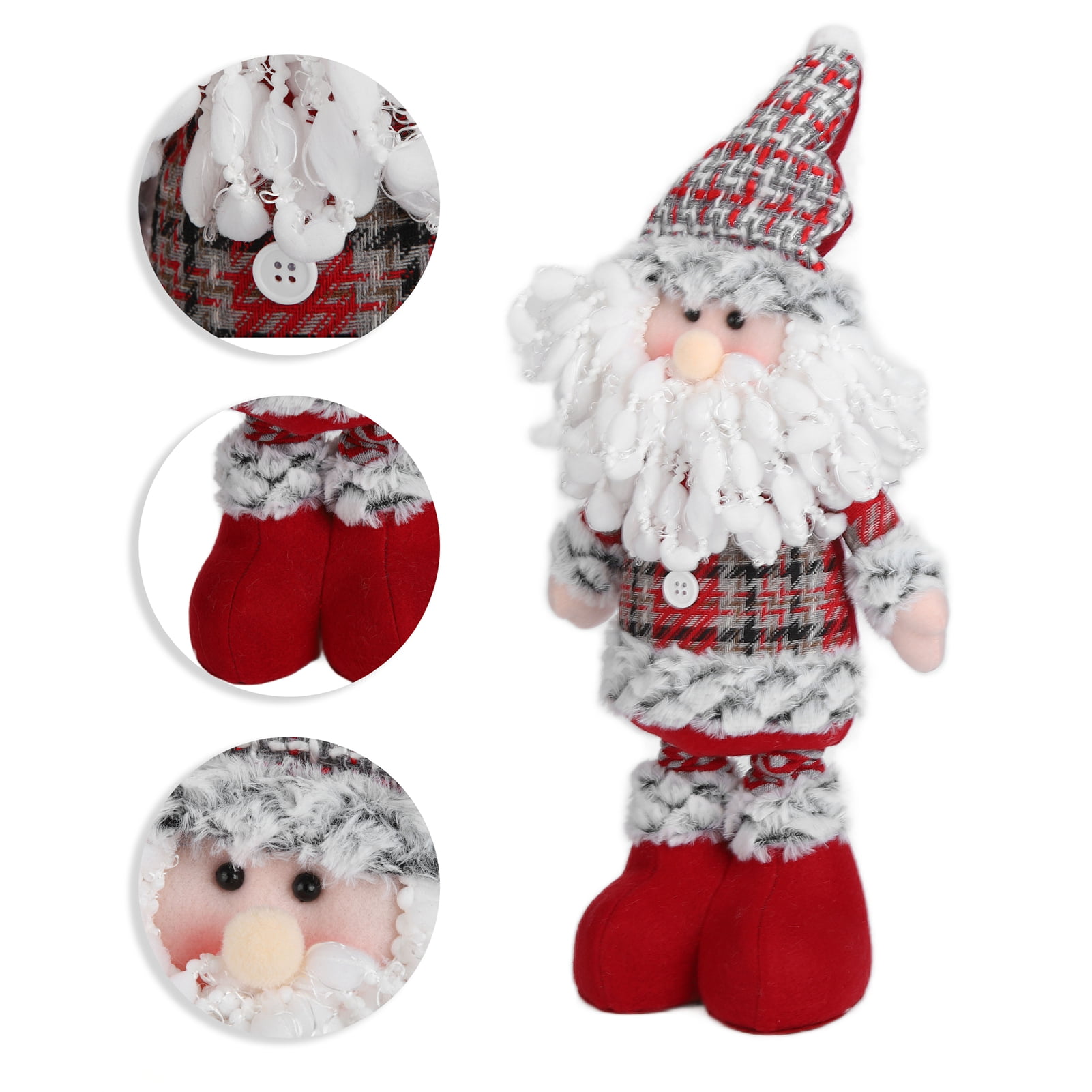 Christmas Telescopic Toy Snowman, Dwarf Doll for Table Shelf Bed