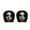 2pcs-D, variant on 1 Pcs Car Headrest Cover, Scary Face Printing Auto Seat Headrest Protector, 2026 Funny Spooky Face Masque Head Rest Cover