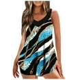 Womens Plus Size Tankini Bathing Suits Tummy Control Swim Seaside Beach