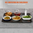 thumbnail image 4 of VEVOR 16.5x11 16.5x23.6 18.9x10.2 Inch Electric Tray 35-100 Temp Control Dinner Catering Parties Black 16.5x23.6in - Orange LOGO, 4 of 5