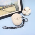 thumbnail image 4 of Funda protectora con cordón de mosquetón para Google Pixel Buds Pro 2022 (Beige), 4 of 8