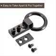 thumbnail image 4 of 16 Piezas Hebilla de Clip Lateral para Bolso Colgante de Metal Correa para Bolso Conector de Cadena con Anillo en D para Bricolaje, Negro Metálico, 4 of 6