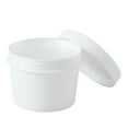 thumbnail image 4 of Mini Empty Jar Pot Plastic Cosmetic Makeup Face Cream Container with Inner Lid 100g (White), 4 of 8