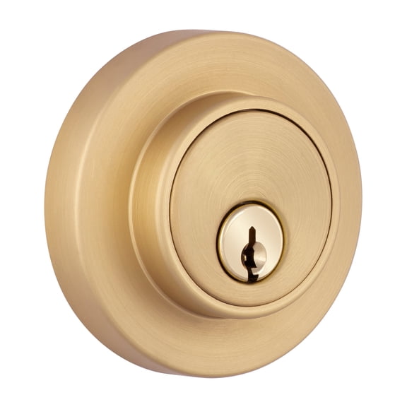 Miseno MLK1238XSB Elkton Single Cylinder Keyed Entry Deadbolt - Brass