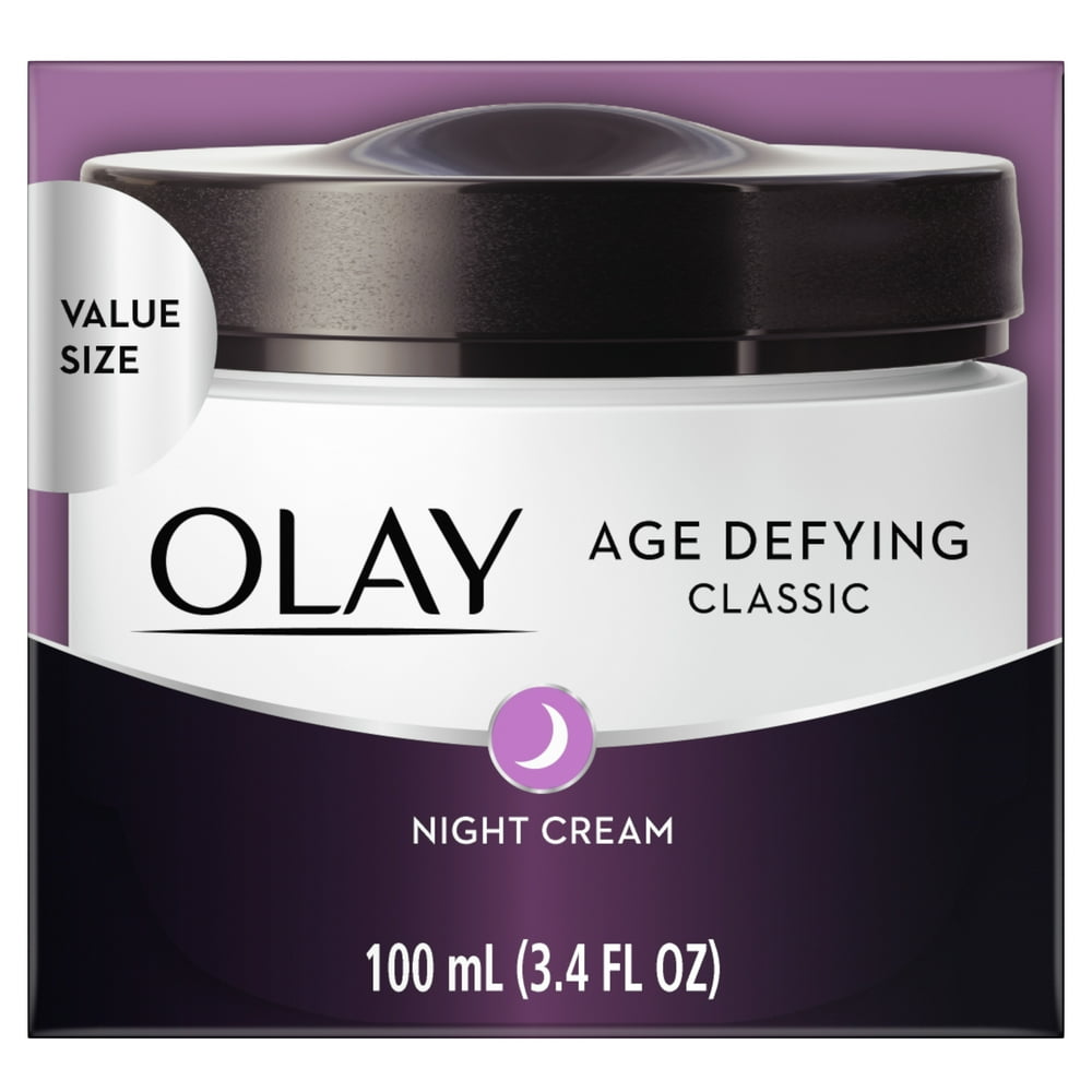 Olay Age Defying Classic Night Cream, Face Moisturizer, 3.4 oz