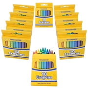 Trail maker (12 Pack) Bright Wax Coloring Crayons in Bulk, Wholesale Packaging - 10 Per Box, 120 Crayons total